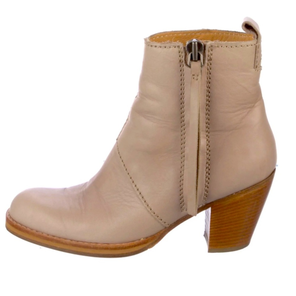 SOLD Acne Studios Pistol Leather Cowboy Ankle Boots size 37 - Picture 2 of 5